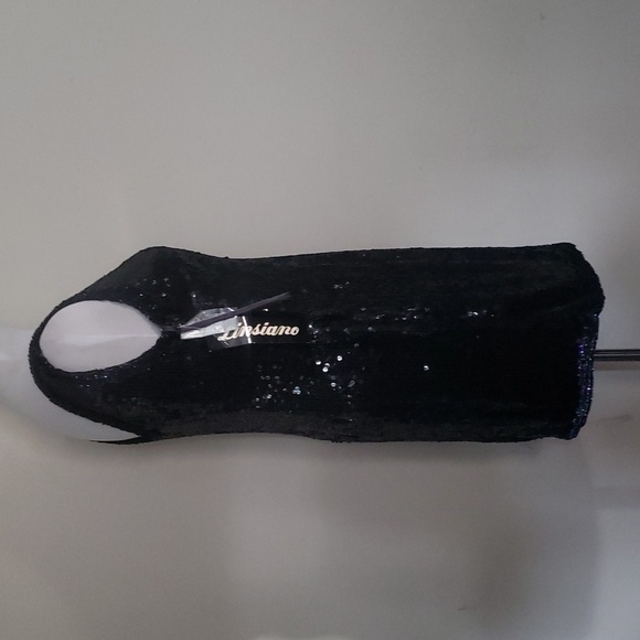 Linsiano Silk sequin dress size large Vintage - Picture 4 of 11